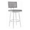 Armen Living Balboa 26" Counter Height Swivel Vintage Gray and Brushed Stainless Steel Bar Stool LCBBBABSVG26 - alternate 1